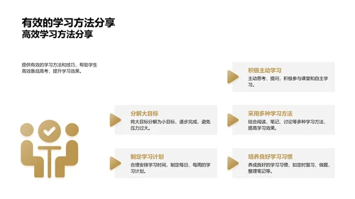 高考备战策略报告PPT模板