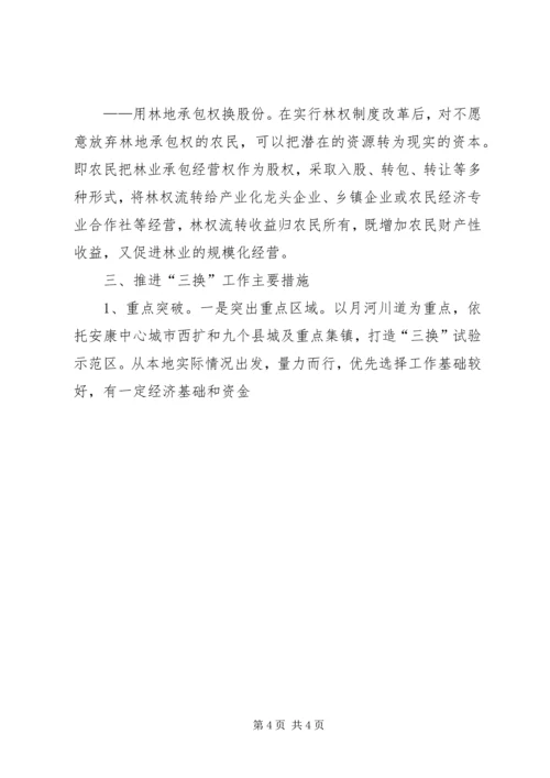 做好三换工作破解三农难题 (2).docx