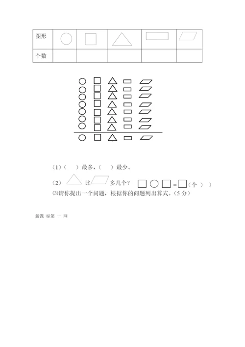 新人教版小学一年级数学下册期末测试题-(10).docx