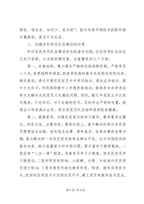 当前农村党员建设问题与对策.docx