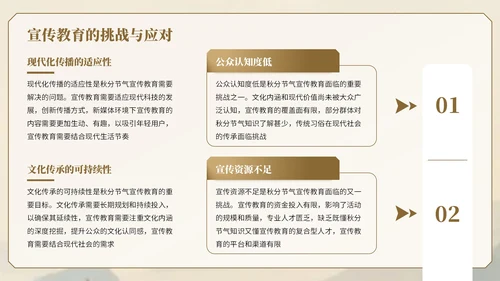 棕色中国风秋分节气知识宣传PPT