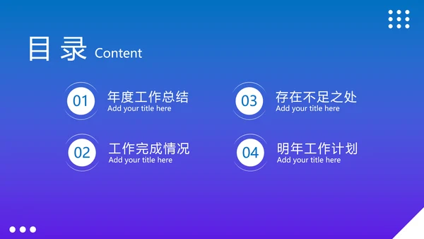 商务汇报年终总结PPT模版