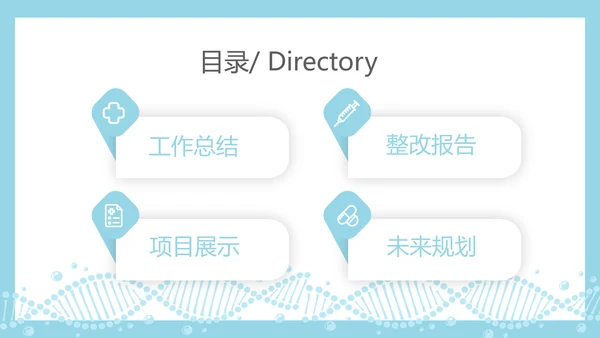生物基因细胞DNA医疗医学动态PPT模板