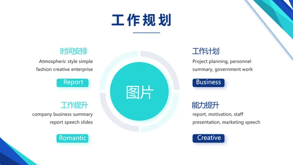 蓝色医疗公司宣传年终工作总结动态PPT模板