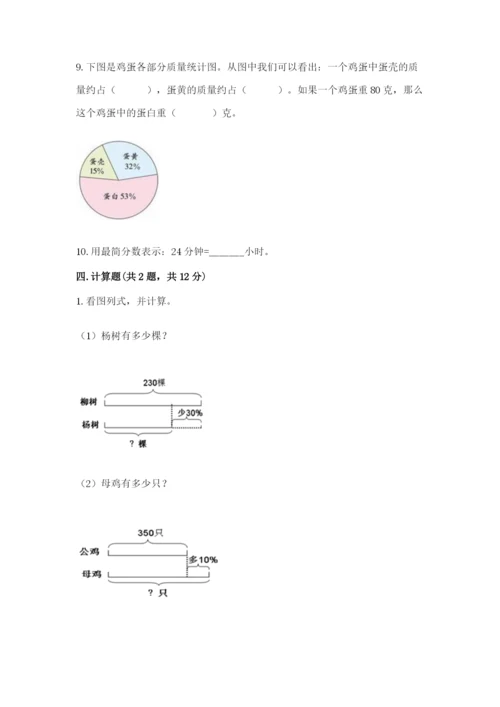 人教版六年级上册数学期末测试卷及参考答案【新】.docx