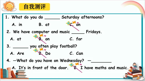Unit 2 My week Part B & C Read and write & Story t