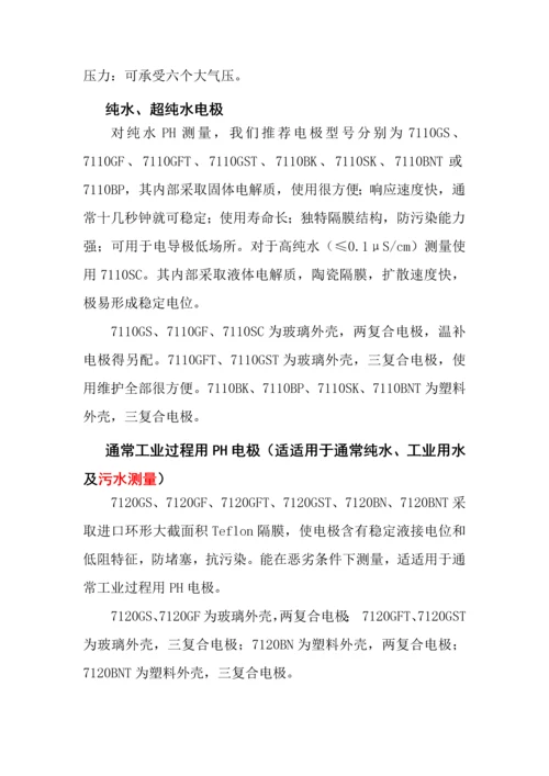 PH计DO仪的选型安装使用说明及注意项目.docx