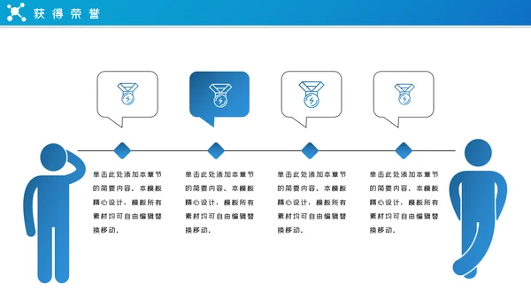蓝色大气2020企业简介公司宣传PPT模板
