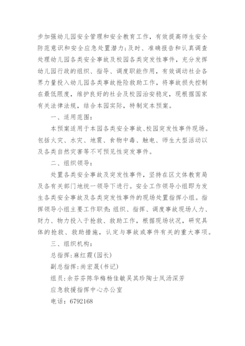 最新幼儿园突发社会安全事件的应急预案.docx