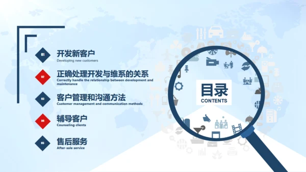 客户管理技巧，企业培训通用PPT模板