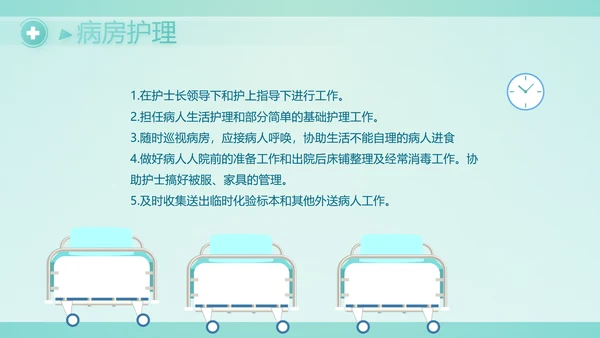 蓝色医疗医生述职报告PPT动态模板
