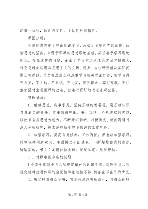 党支部某年主题教育检视问题剖析材料.docx
