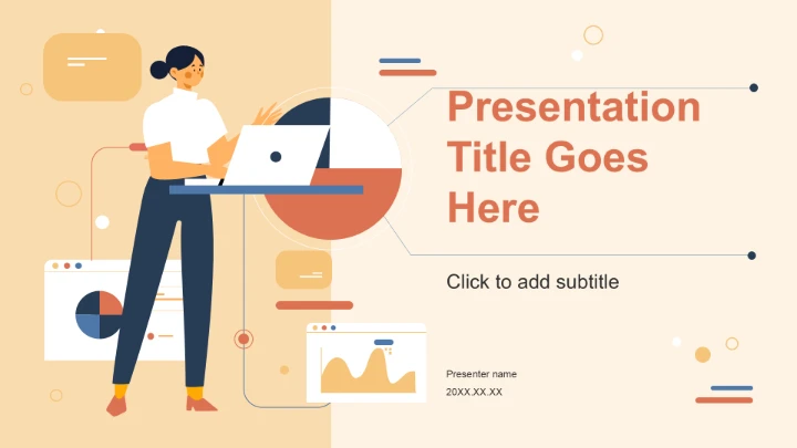 橙色扁平风数据产品升级发布说明PPT主题