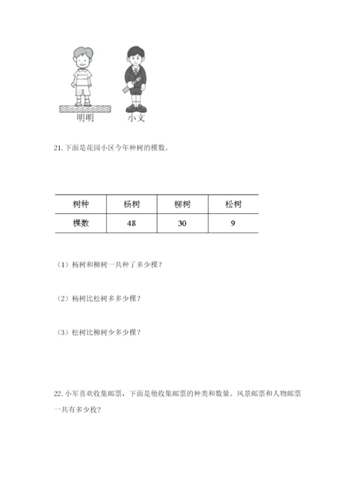 小学二年级数学应用题50道（巩固）.docx