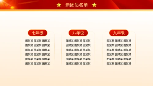青春献祖国党政风五四青年节入团演讲PPT模板