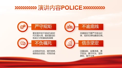 红色大气公安警察禁毒宣传动态PPT
