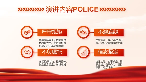 红色大气公安警察禁毒宣传动态PPT