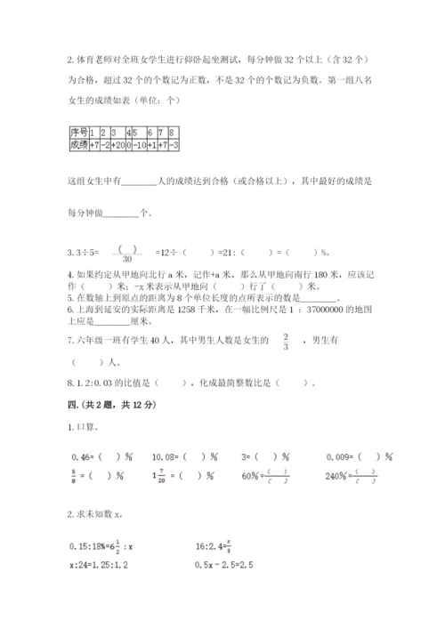 实用小学数学青岛版六年级下册期末测试卷精品（各地真题）.docx