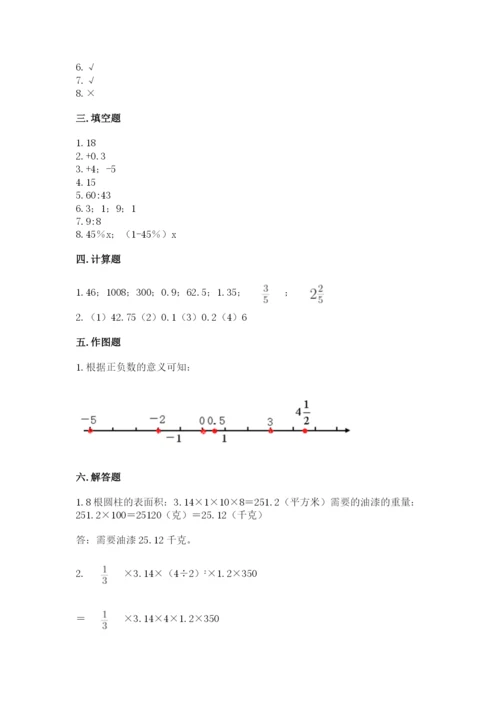 北京版小学六年级下册数学期末综合素养测试卷精品（易错题）.docx