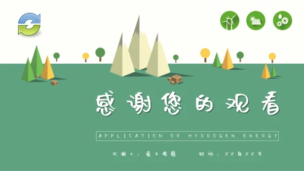 氢能源的应用绿色新能源环保通用PPT模板