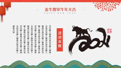 金牛贺岁商业活动策划通用PPT模板