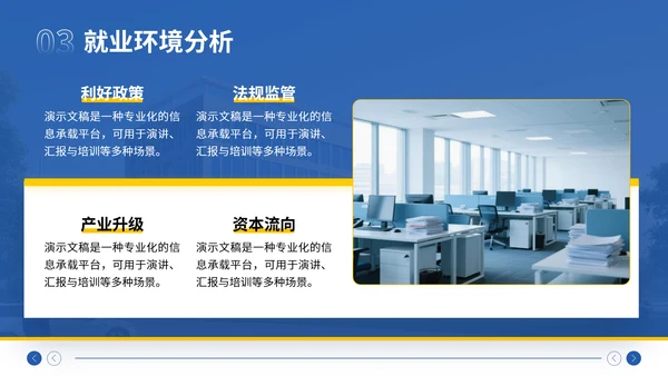 蓝色简约风大学生职业生涯规划大赛