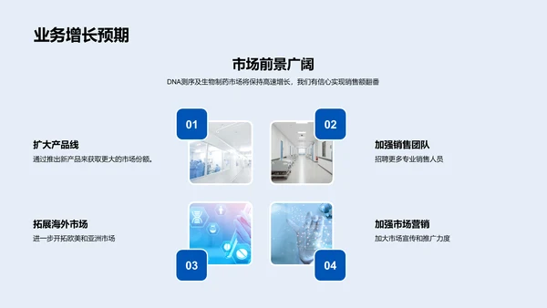 生物医疗半年工作总结PPT模板