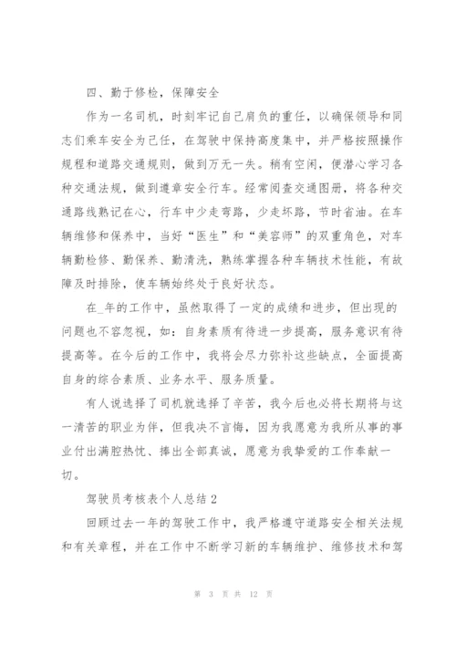 驾驶员考核表个人总结5篇.docx