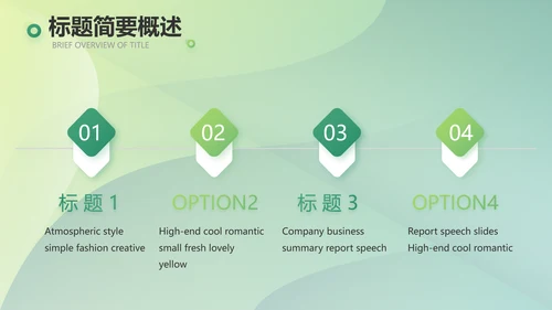 绿色大气农业项目商业计划书动态PPT