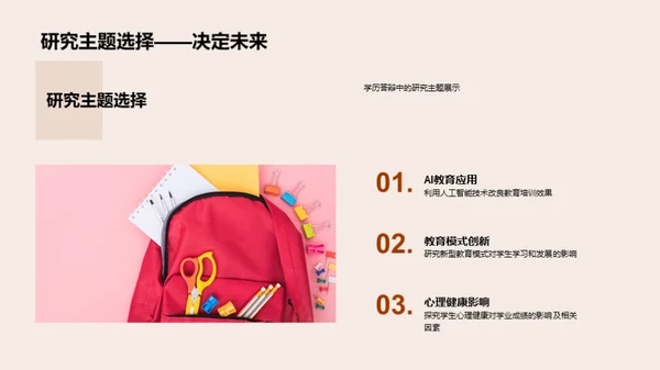 学术研究之旅