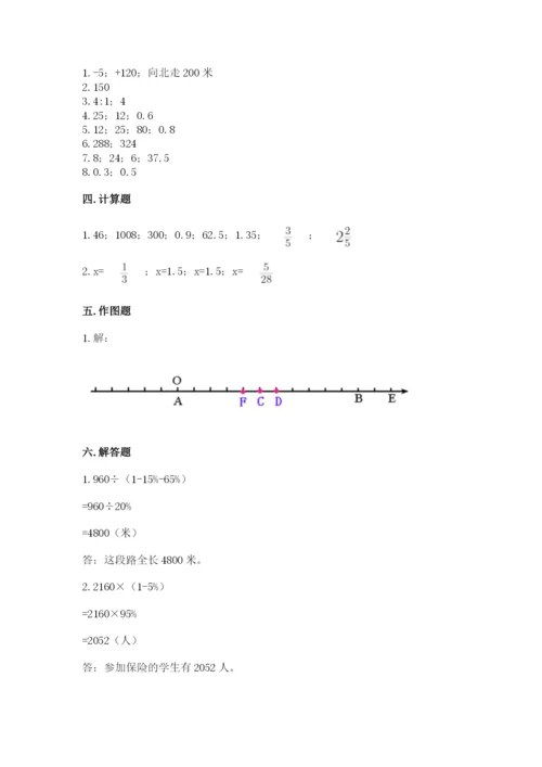 小学六年级下册数学期末卷及答案（真题汇编）.docx