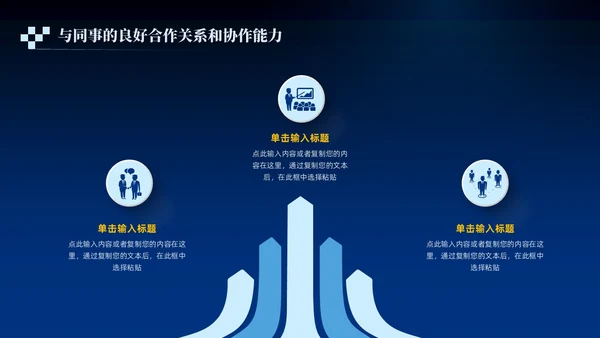 蓝色商务风转正述职报告PPT模板