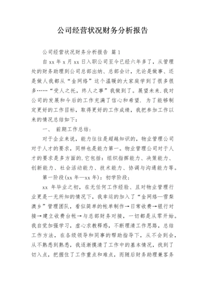 公司经营状况财务分析报告.docx