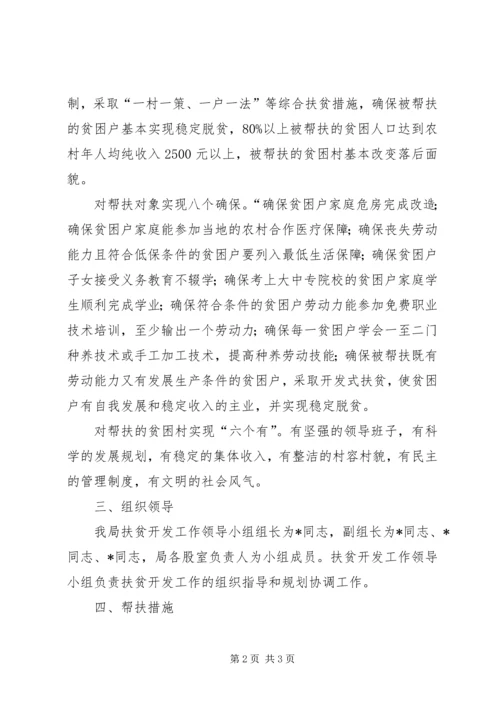 机关事务管理局帮扶村扶贫开发规划方案.docx