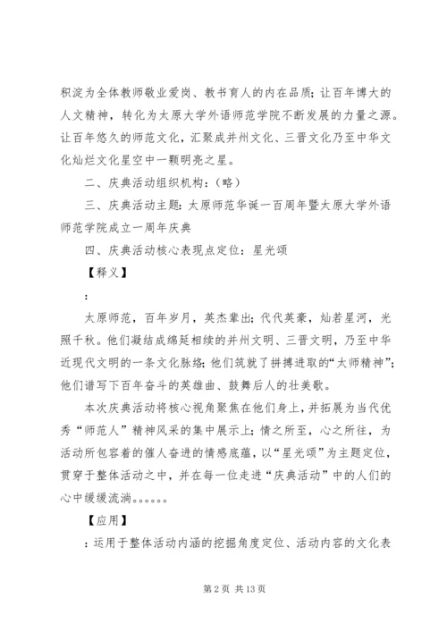 首都师范大学建校五十周年校庆方案 (3).docx