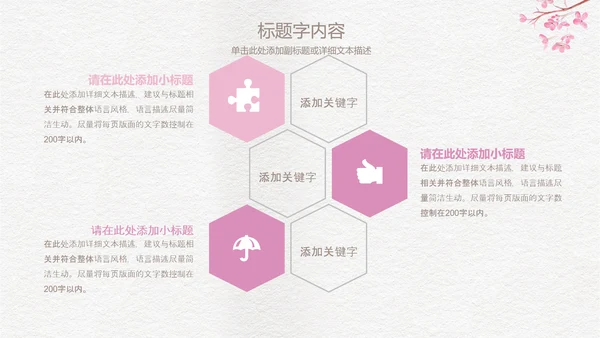 精美手绘复古玫瑰花ppt动态模板