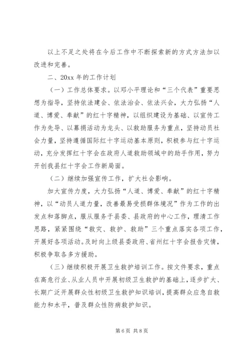 红十字会工作总结及工作计划 (2).docx