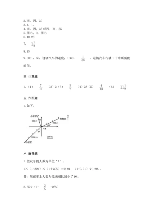 小学数学六年级上册期末测试卷附完整答案【名师系列】.docx
