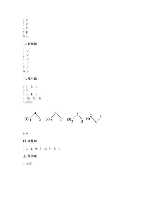 人教版一年级上册数学期中测试卷（全国通用）.docx