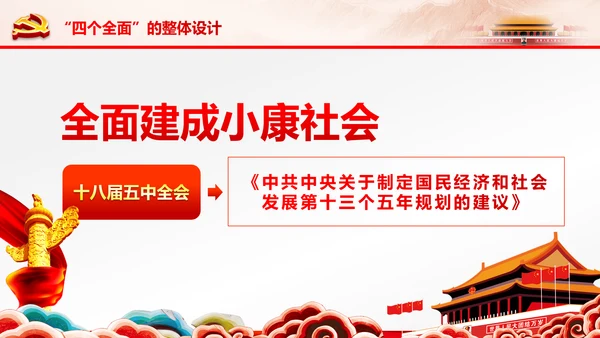 学习贯彻十八届六中全会精神动态PPT模板