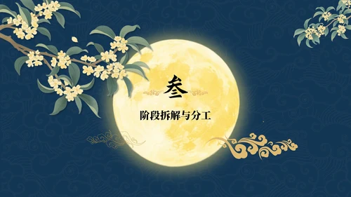 蓝色中国风中秋节活动策划PPT模板