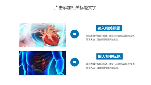 心脏医疗研究实验动态PPT模板