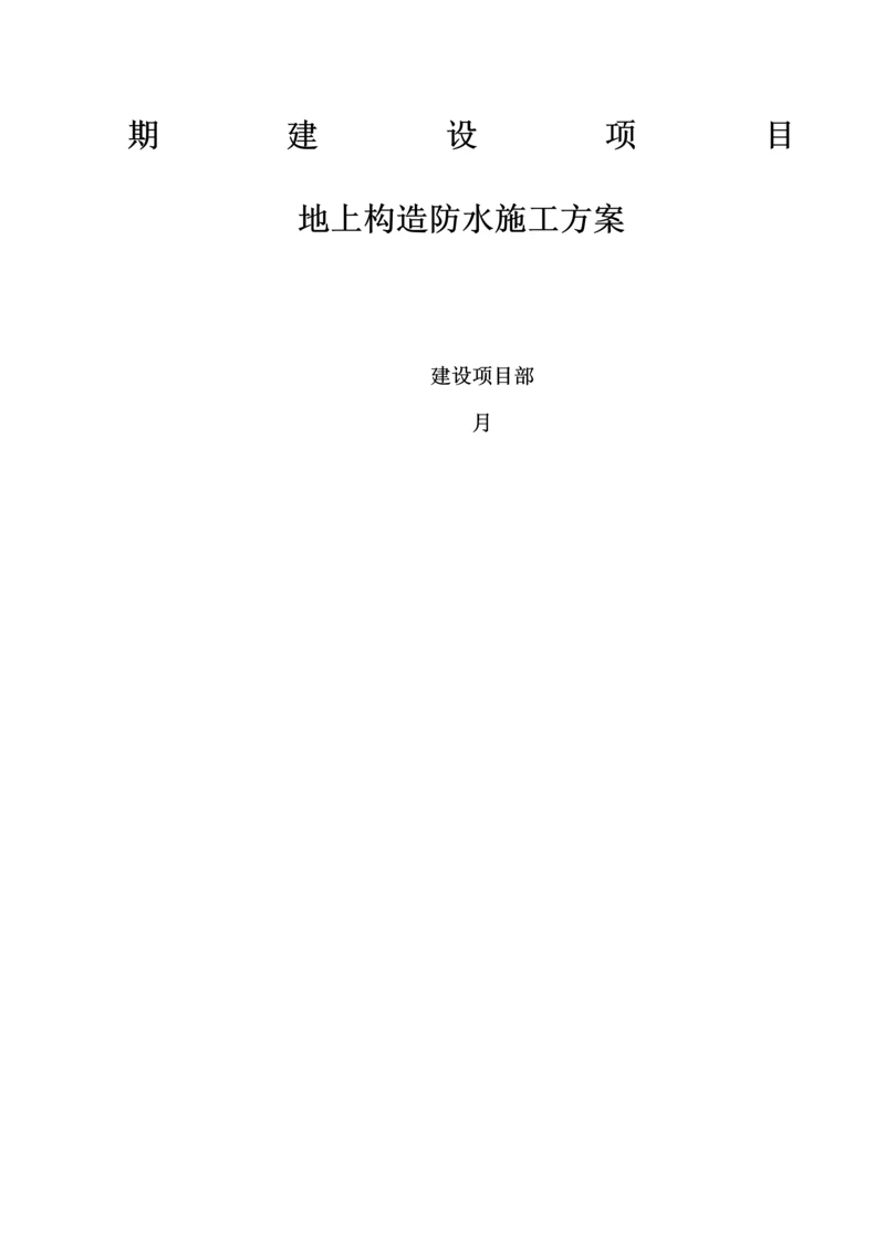 地上结构防水综合施工专题方案.docx