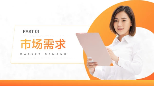 白橙色简约风工作项目优化方案