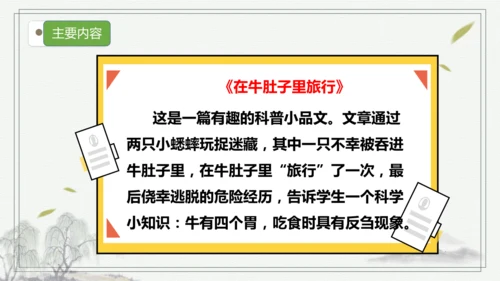 部编版语文三年级上册第三单元复习   课件