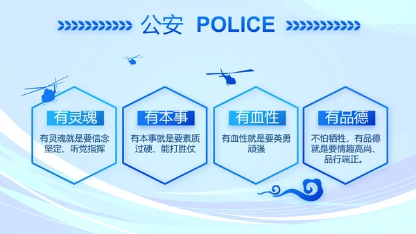 蓝色大气监狱警察工作总结汇报动态PPT模板