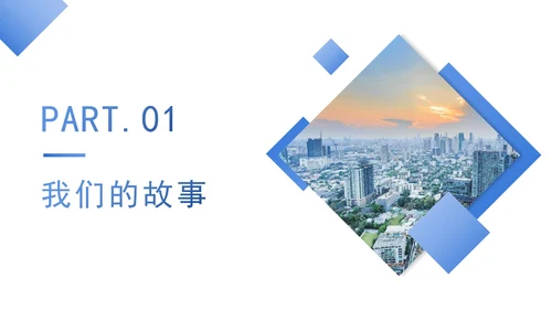 实景图分块式目录PPT模板