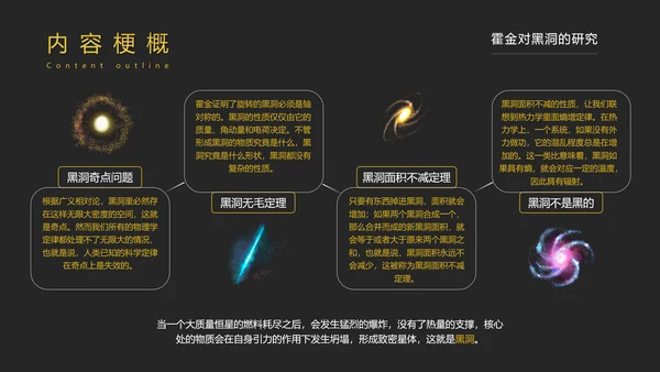 《时间简史》好书推荐读书分享PPT模板