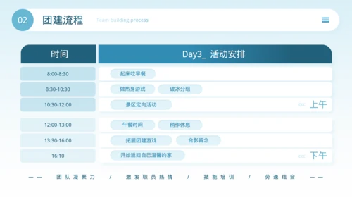 蓝色商务风团建活动方案PPT