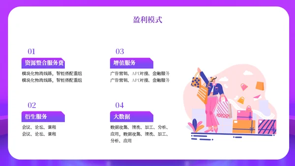 智慧电商直播购物舞台通用PPT模板